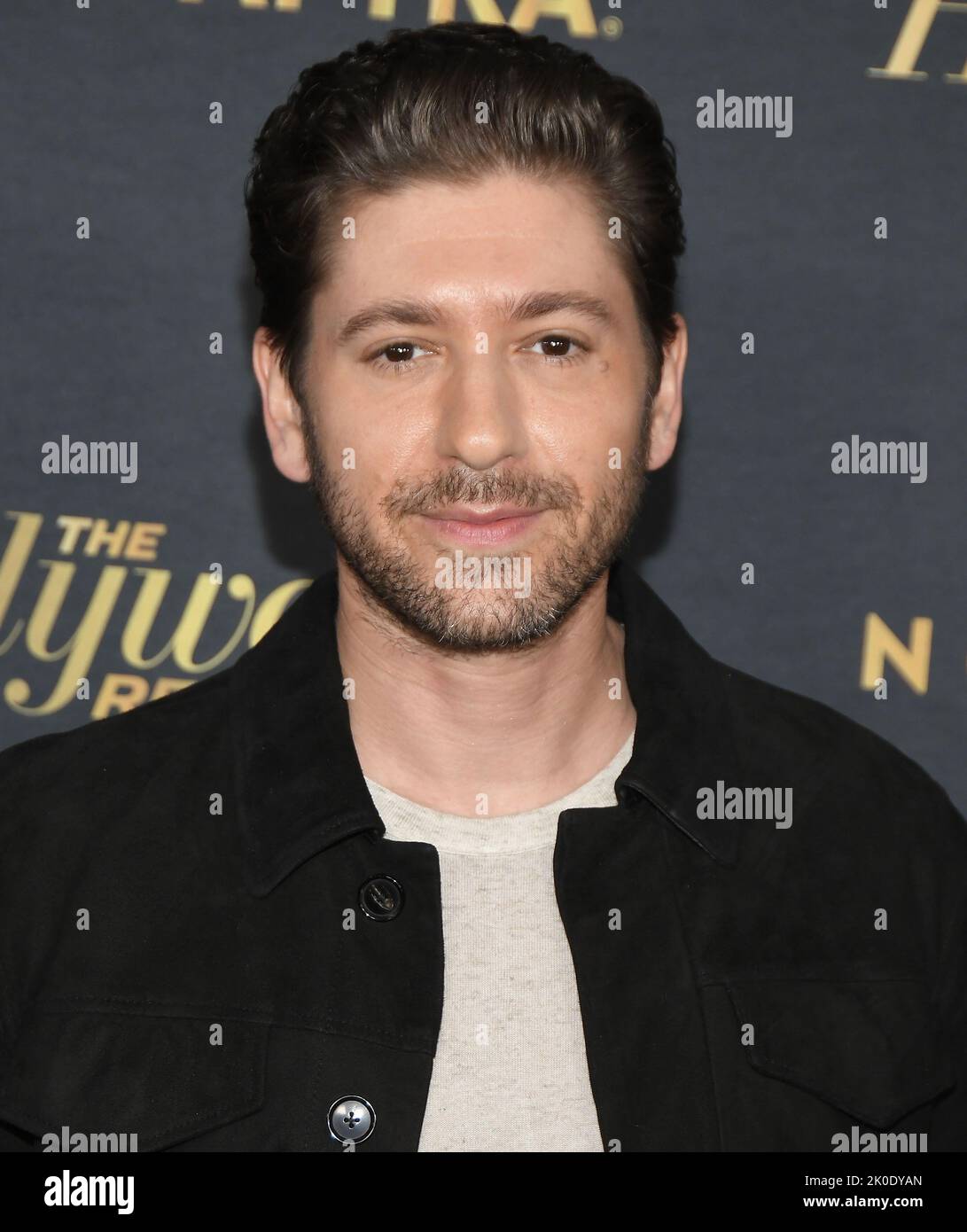 Michael Zegen arrives at The Hollywood Reporter and SAGAFTRA's EMMY