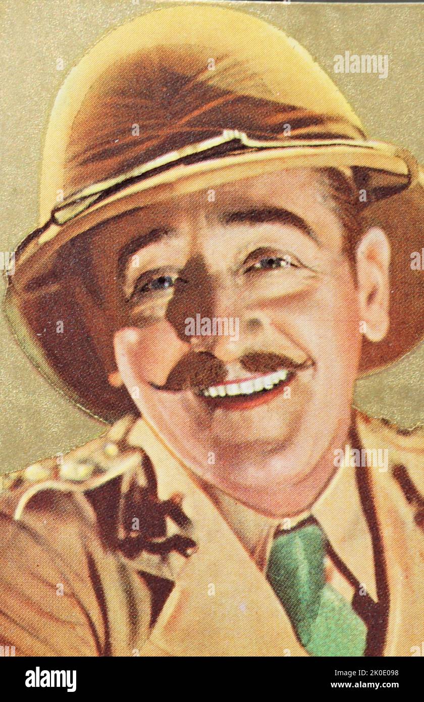 Adolphe Jean Menjou (1890 - 1963)American actor. His career spanned both silent films and talkies. Stock Photo