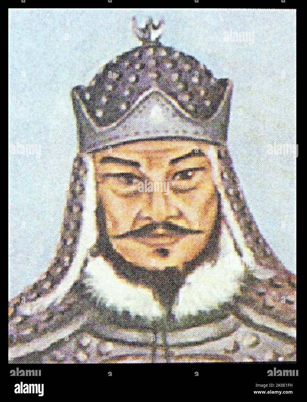 Yeon Gaesomun, powerful military dictator in the waning days of the Goguryeo kingdom, which was one of the Three Kingdoms of ancient Korea. He is remembered for his successful resistance against Tang China under Emperor Taizong and his son Emperor Gaozong. Stock Photo