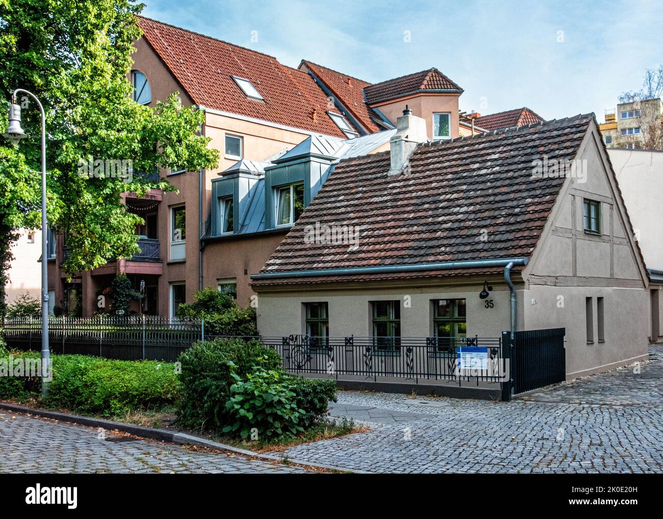 Historic old listed Buildings, Alt Reinickendorf, Berlin, Germany Stock Photo