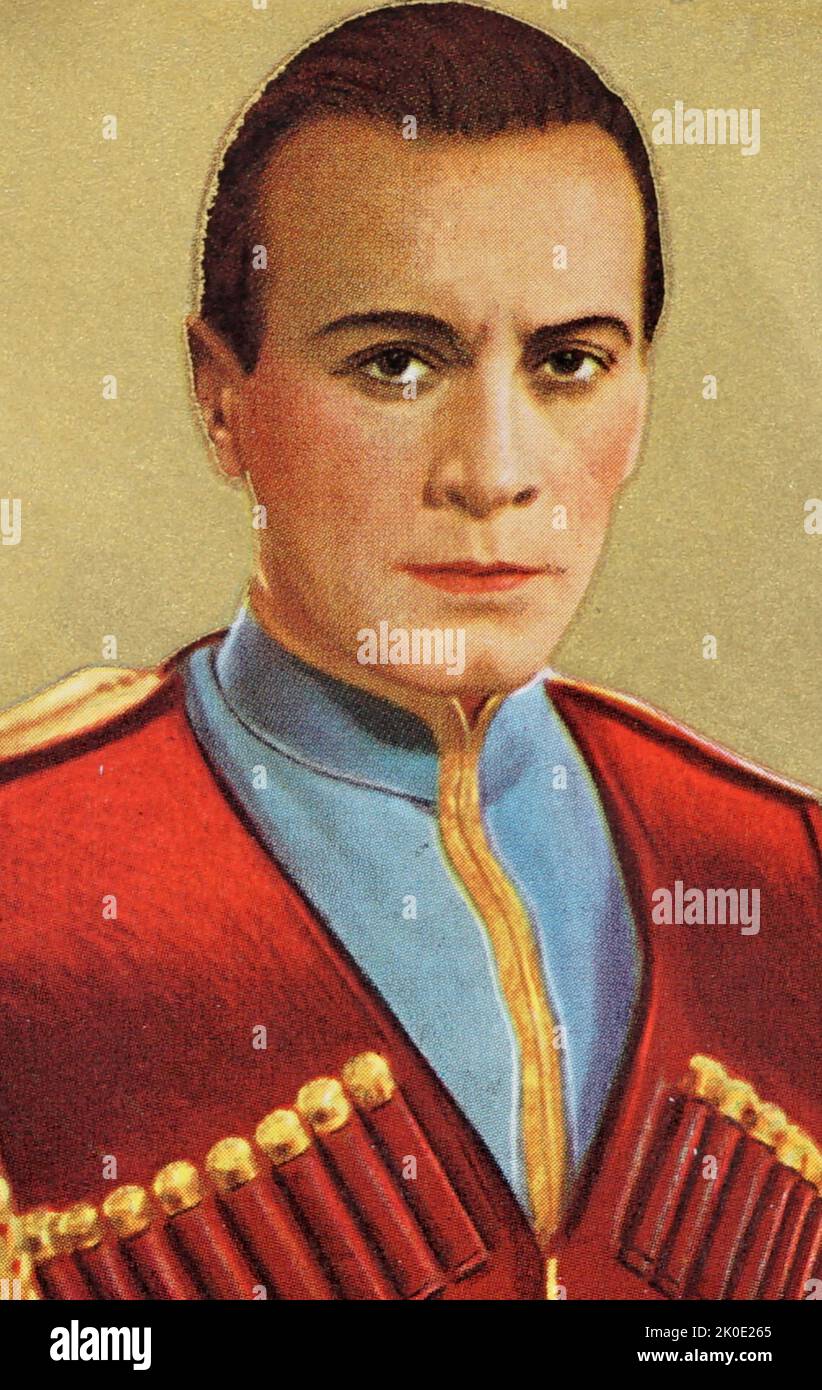 Ivan Petrovich (1894 - 1962) Serbian film actor and singer Stock Photo