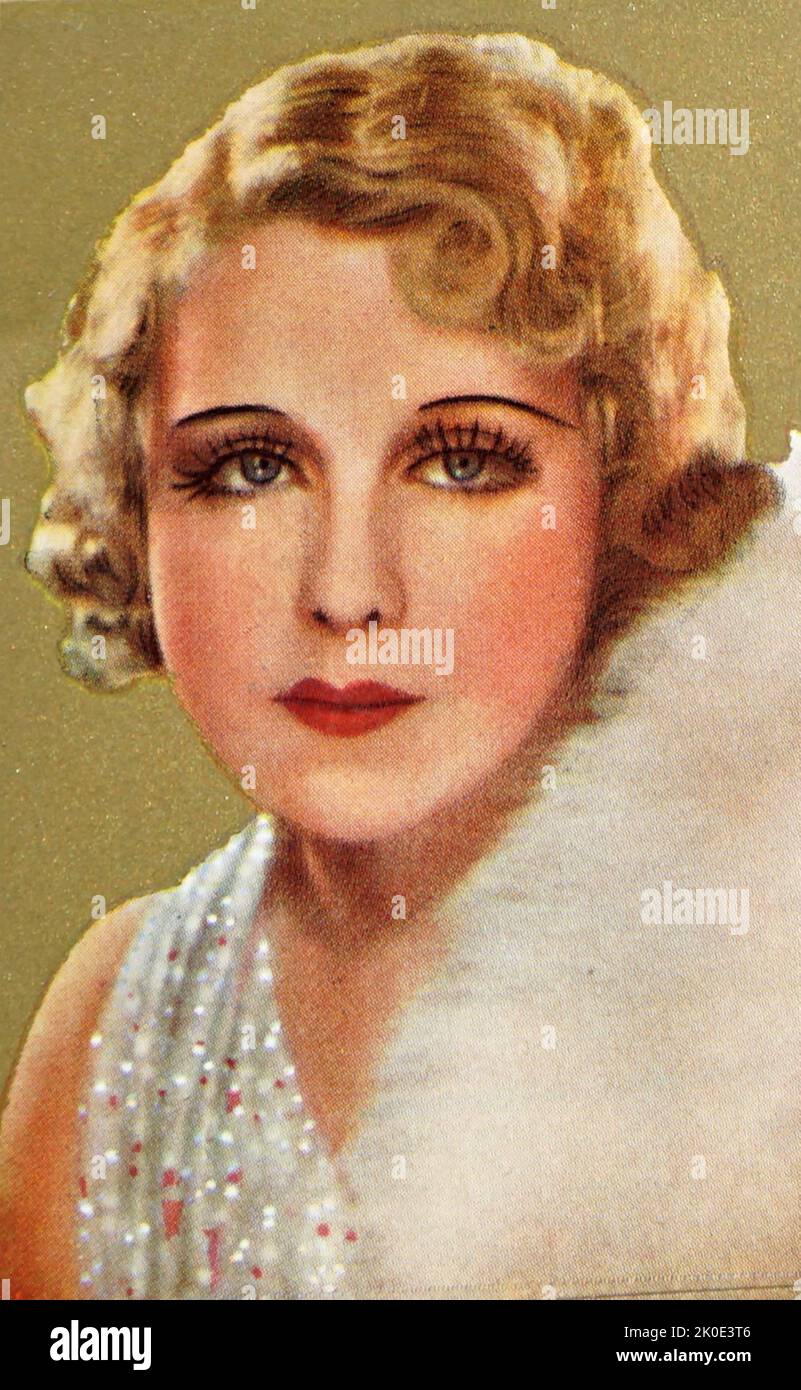 Anny Ondra (born Anna Sophie Ondrakova; 15 May 1903 - 28 February 1987) was a Czech film actress. She began her career in 1920 and appeared in Czech, German, Austrian, French and English films. Stock Photo
