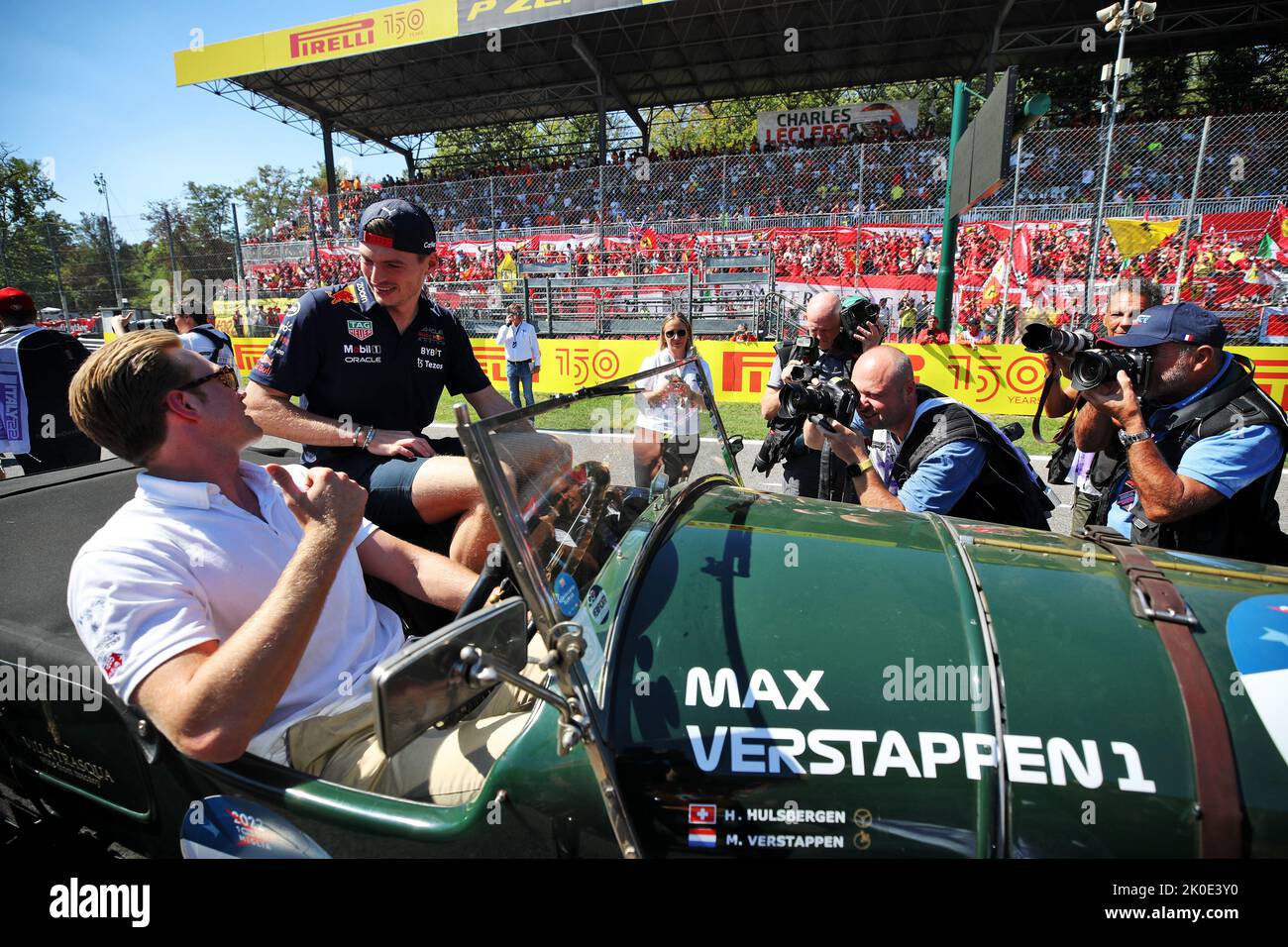 Monza, Italy. 11th Sep, 2022. Max Verstappen (NLD) Red Bull Racing on the drivers parade. Italian Grand Prix, Sunday 11th September 2022. Monza Italy. Credit: James Moy/Alamy Live News Credit: James Moy/Alamy Live News Stock Photo