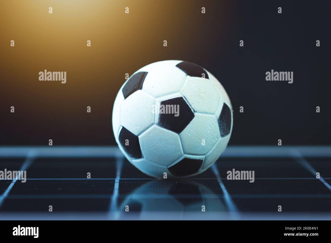 Solar Panel Ball Soccer ball on photovoltaic solar panel isolated Stock Photo - Alamy