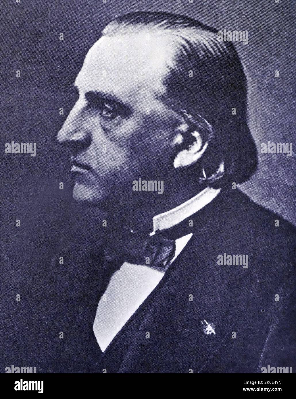 Jean-Martin Charcot (1825 - 1893) French neurologist and professor of anatomical pathology. He is best known today for his work on hypnosis and hysteria. Charcot is known as 'the founder of modern neurology'. Stock Photo