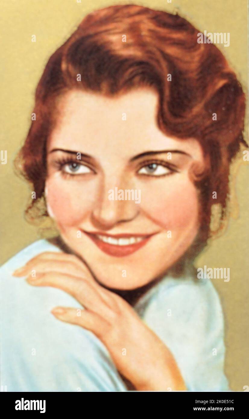 Peggy Shannon (born Winona Sammon; January 10, 1907 - May 11, 1941) was an American actress. She appeared on the stage and screen of the 1920s and 1930s. Stock Photo
