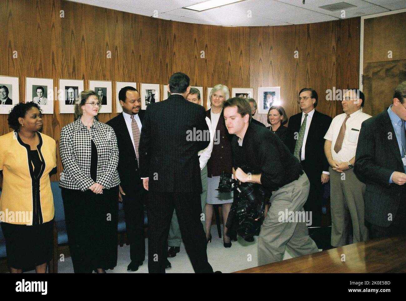 Secretary Mel Martinez WalkThrough of HUD Offices. Secretary Mel