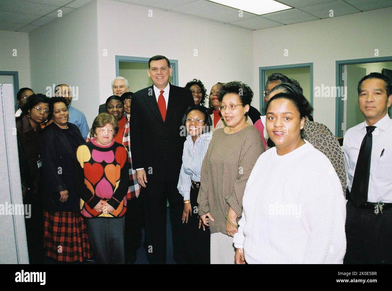 Secretary Mel Martinez WalkThrough of HUD Offices. Secretary Mel