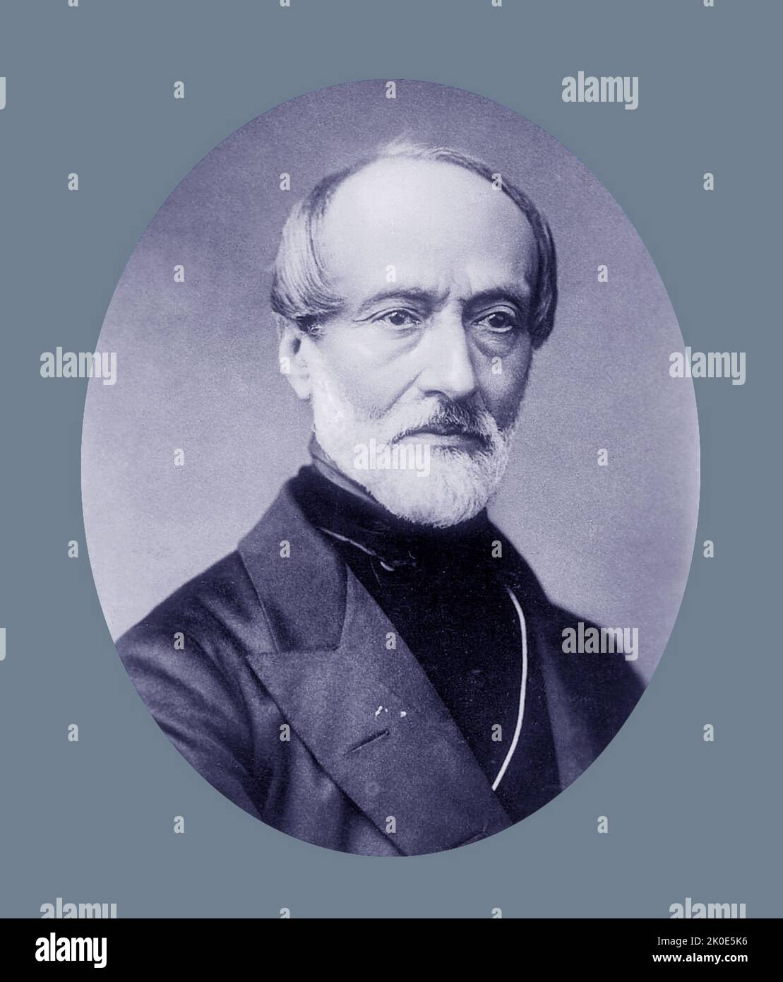 Giuseppe Mazzini (1805 - 1872) Italian politician, journalist, and activist for the unification of Italy and spearhead of the Italian revolutionary movement. His efforts helped bring about the independent and unified Italy in place of the several separate states. Stock Photo