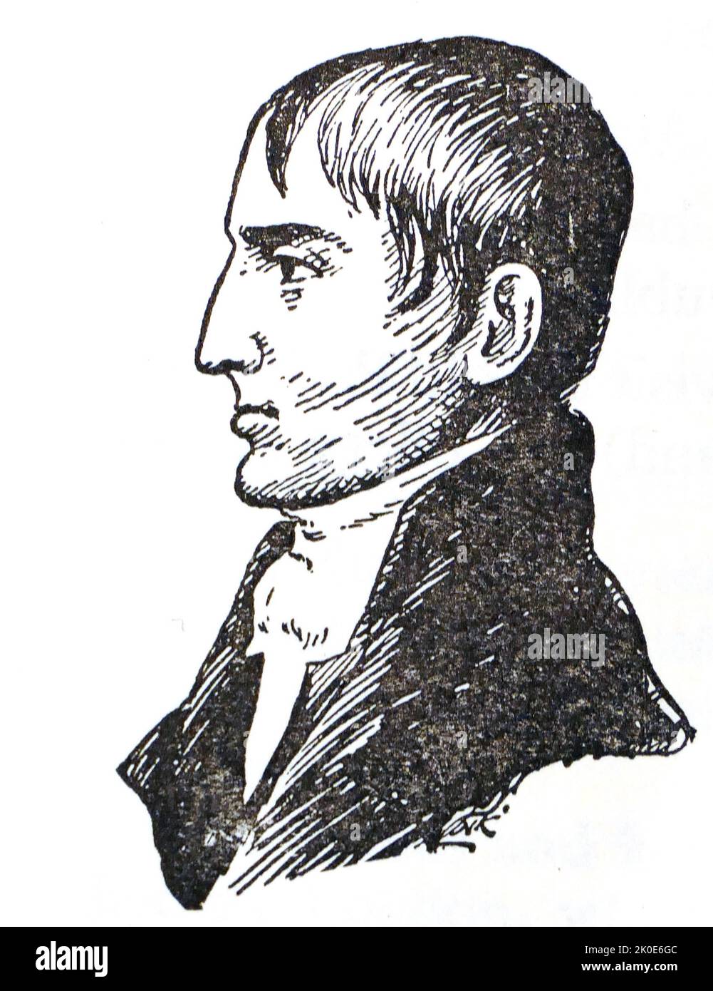 Robert Emmet (1778 - 1803) was an Irish Republican, orator and rebel leader. Following the suppression of the United Irish uprising in 1798, he sought to organise a renewed attempt to overthrow the British Crown and Protestant Ascendancy in Ireland, and to establish a national representative government. Stock Photo