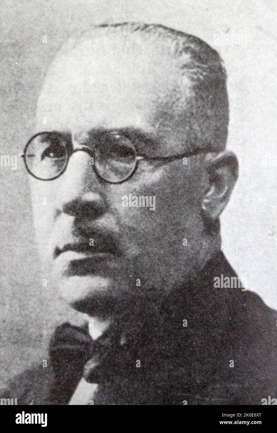 Manuel Marraco Ramon (1870 - 1956) Spanish businessman and politician. He was a deputy for Zaragoza in 1918-19 during the Spanish Restoration, and was again deputy for Zaragoza from 1931 to 1933 during the Second Spanish Republic. Stock Photo