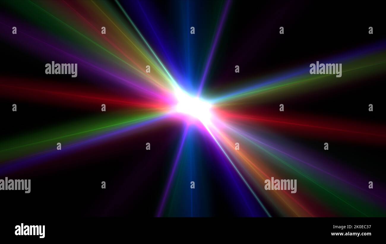 light effect abstract star burst flash laser beam illustration Stock