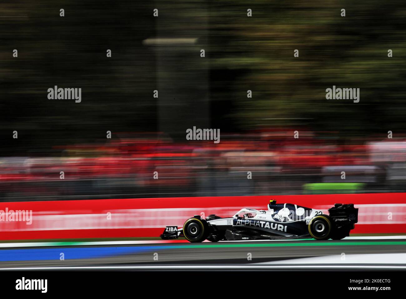 Monza, Italy. 11th Sep, 2022. Yuki Tsunoda (JPN) AlphaTauri AT03. Italian Grand Prix, Sunday 11th September 2022. Monza Italy. Credit: James Moy/Alamy Live News Stock Photo