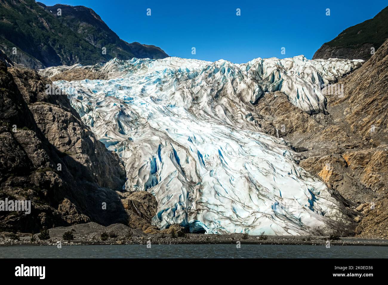 The Chilkat Glacier in Alaska, USA Stock Photo