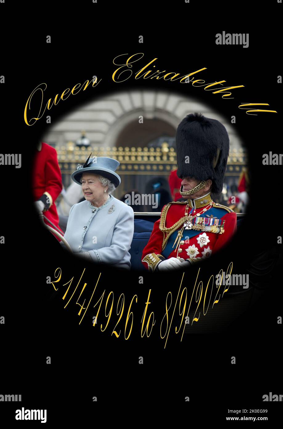 Her Majesty Queen Elizabeth II Lifeline Stock Photo