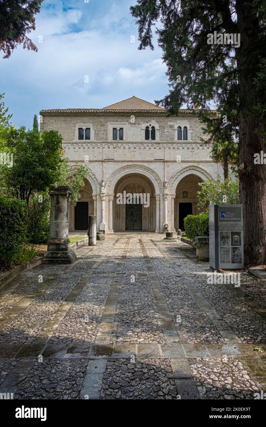 Abbey of San Clemente a Casauria, province of Pescara, Abruzzo, Italy, Europe. Stock Photo