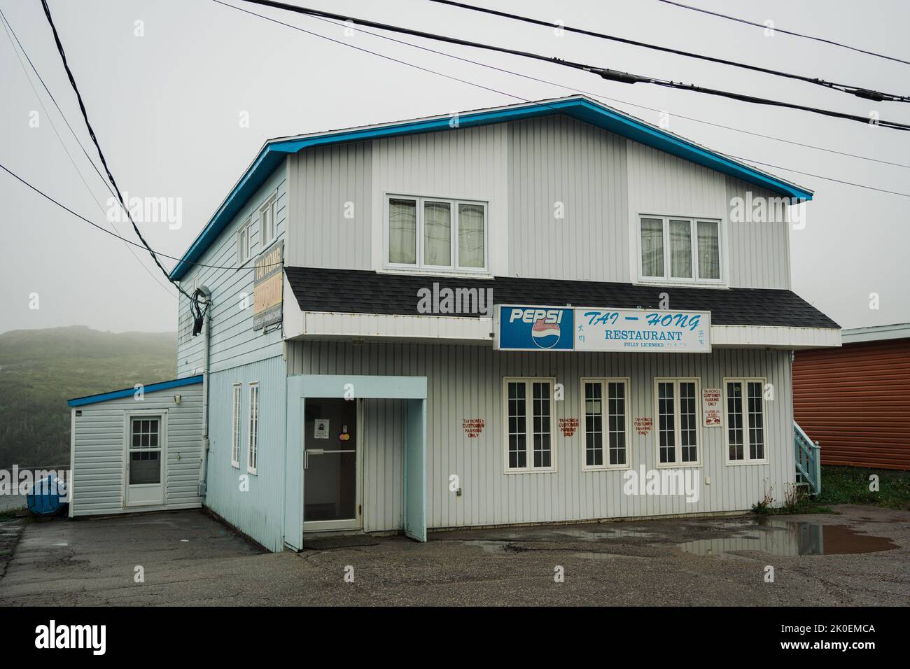 Tai Hong Restaurant vintage sign, ChannelPort aux Basques