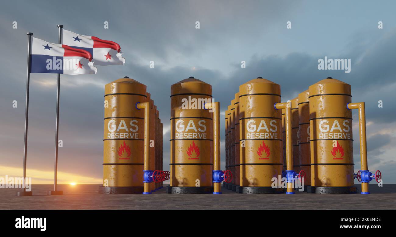 Panama gas reserve, Panama Gas storage reservoir, Natural gas tank