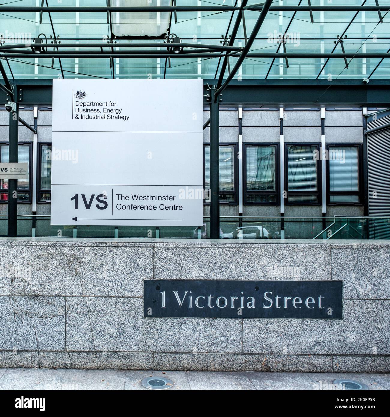 Victoria, City of Westminster London, UK, September 10 2022, Government Department For Business Energy And Industrial Strategy Victoria Street London Stock Photo