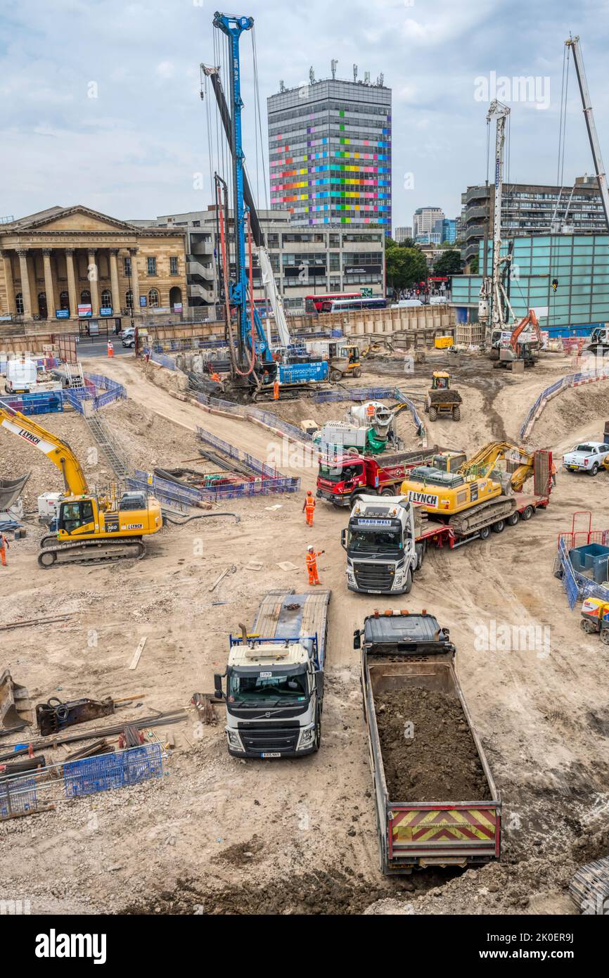 Redevelopment of the site of now demolished Elephant & Castle shopping centre. Stock Photo