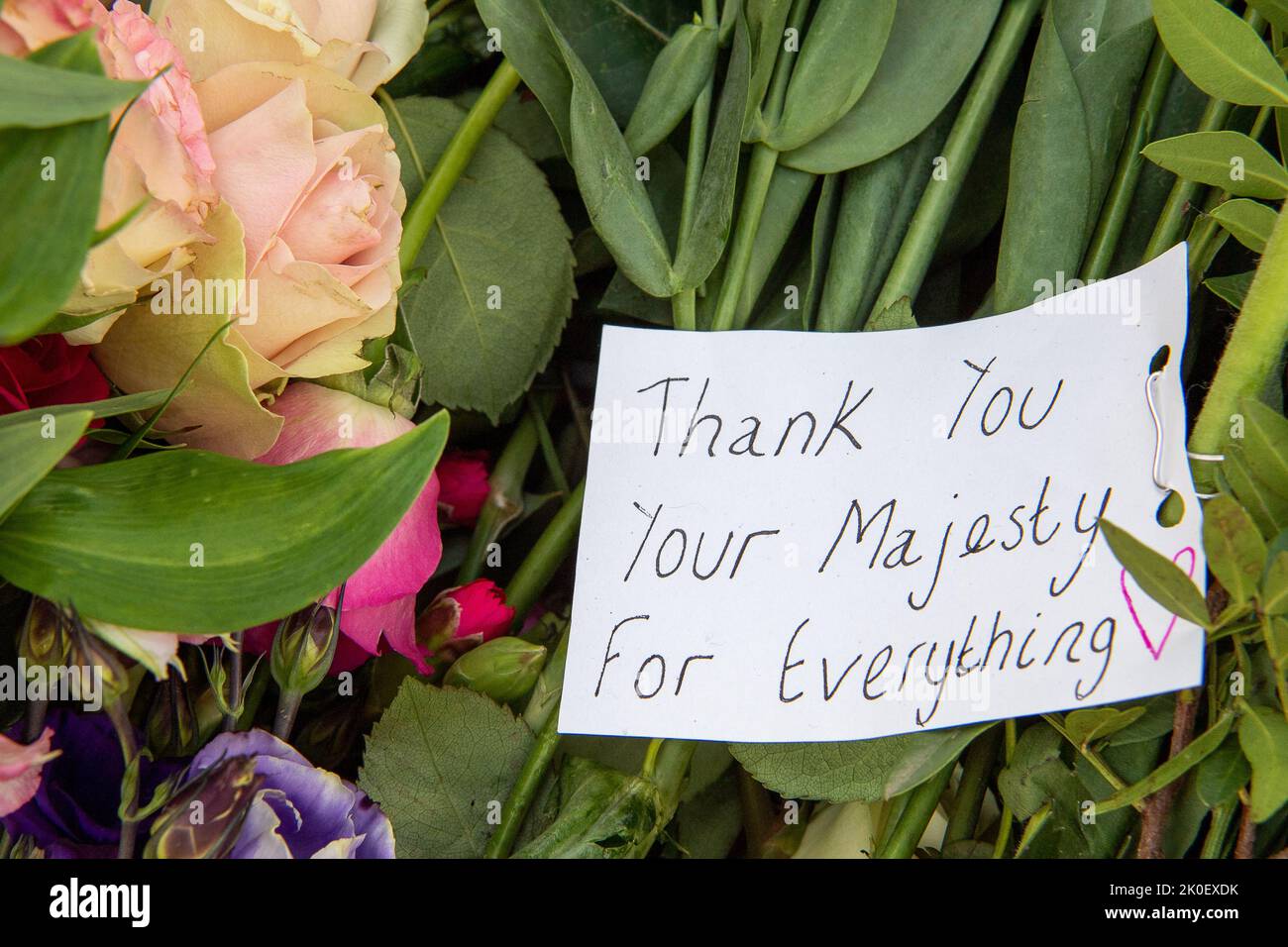 Windsor, Berkshire, UK. 11st September, 2022. Thousands of people came