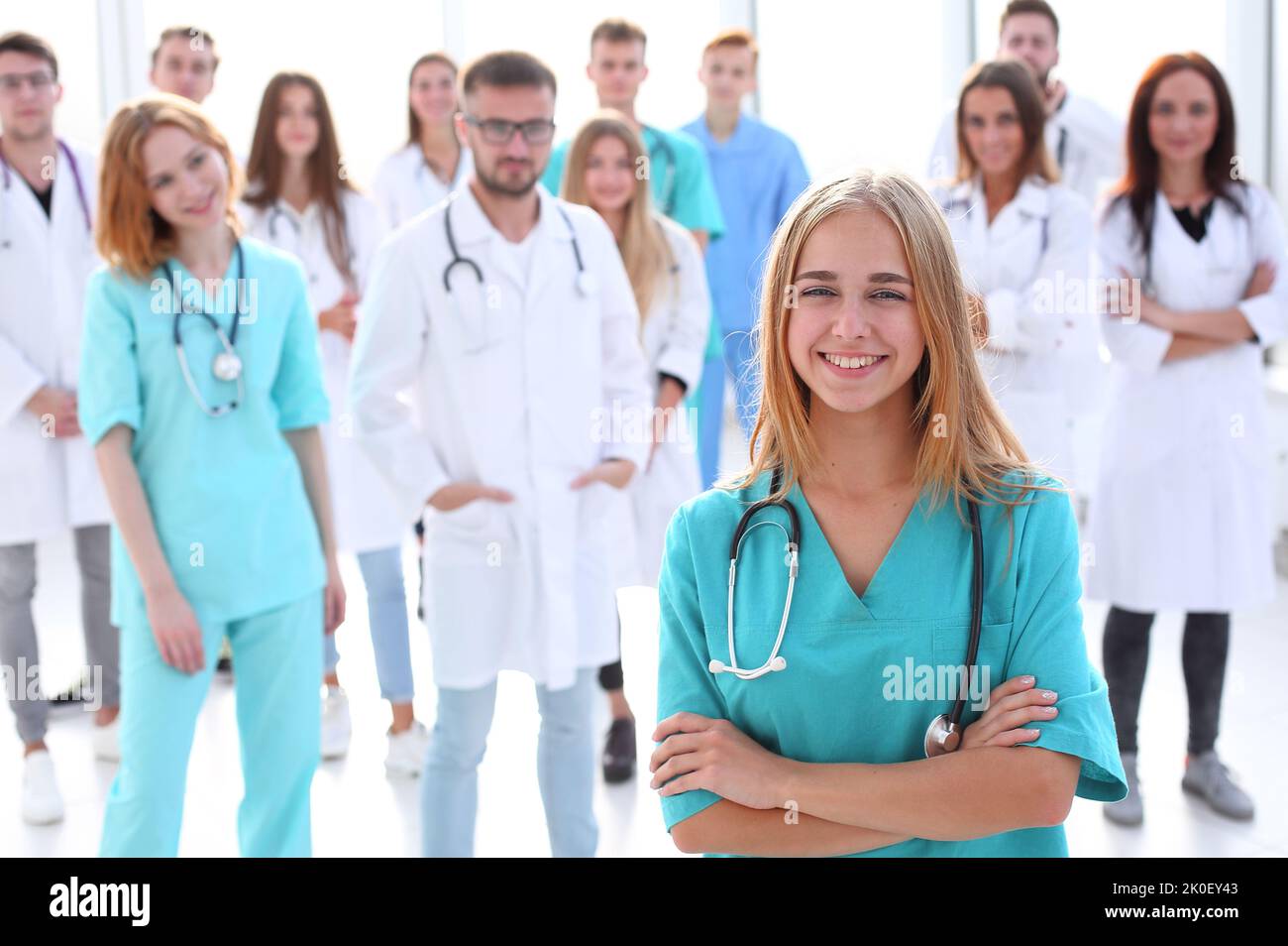 Group doctors applauding together hi-res stock photography and images ...