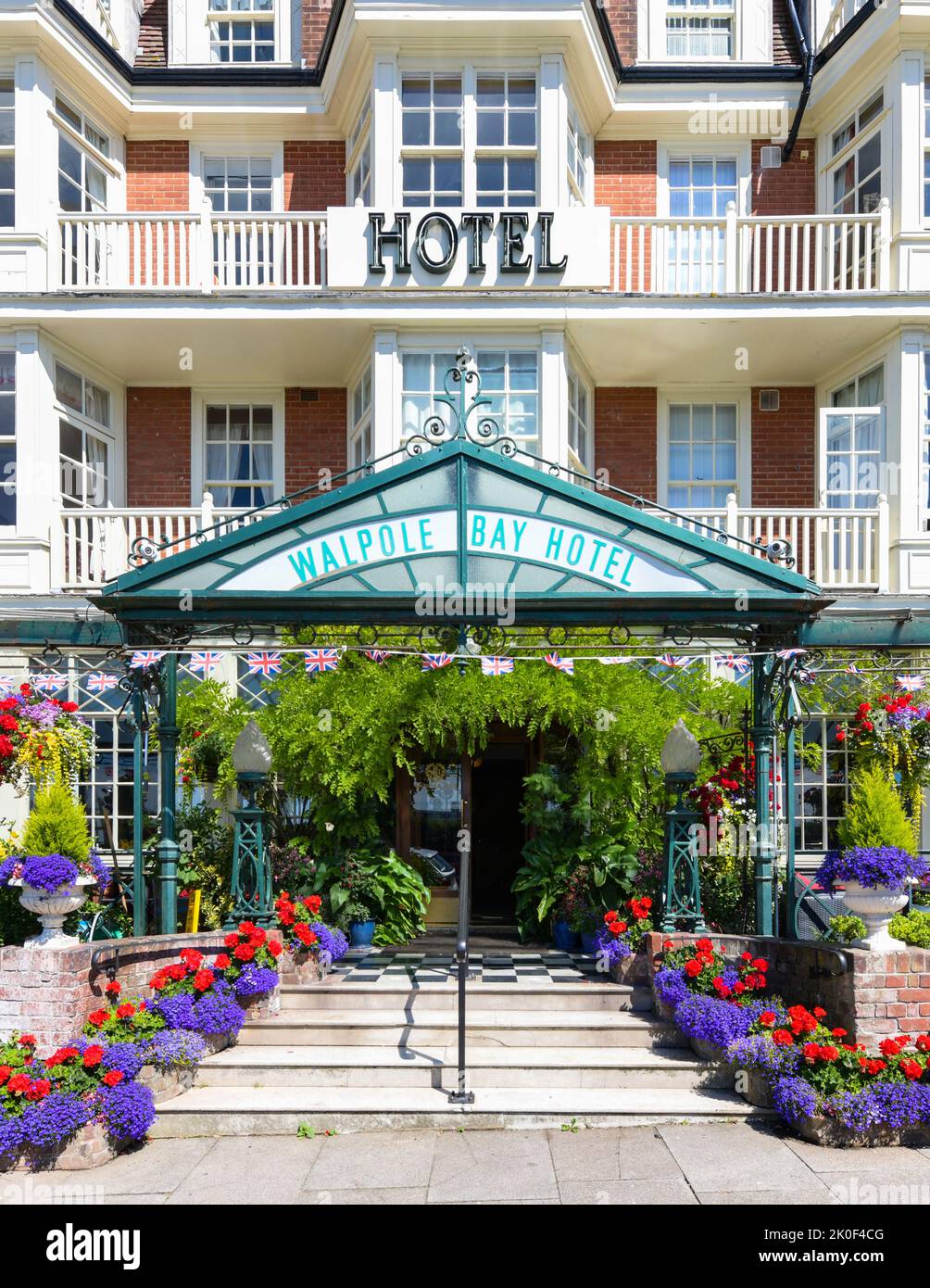 Walpole Bay Hotel, Cliftonville, Margate, Kent, England, UK Stock Photo