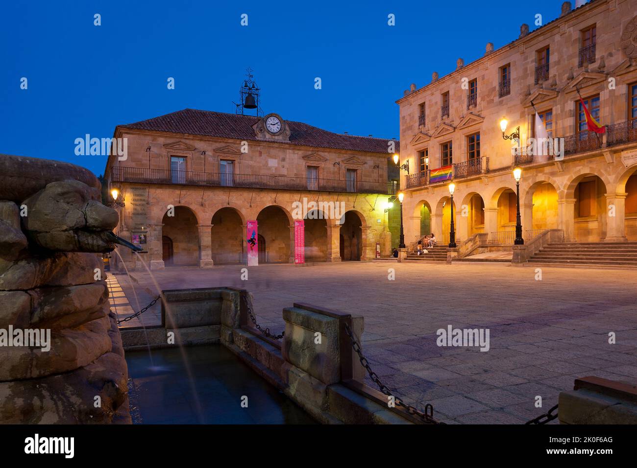Mayor square of Soria, Castilla y Leon, Spain Stock Photo