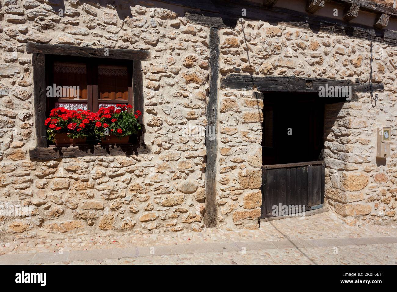 Architecture of Calatanazor, Soria, Castilla y Leon, Spain Stock Photo