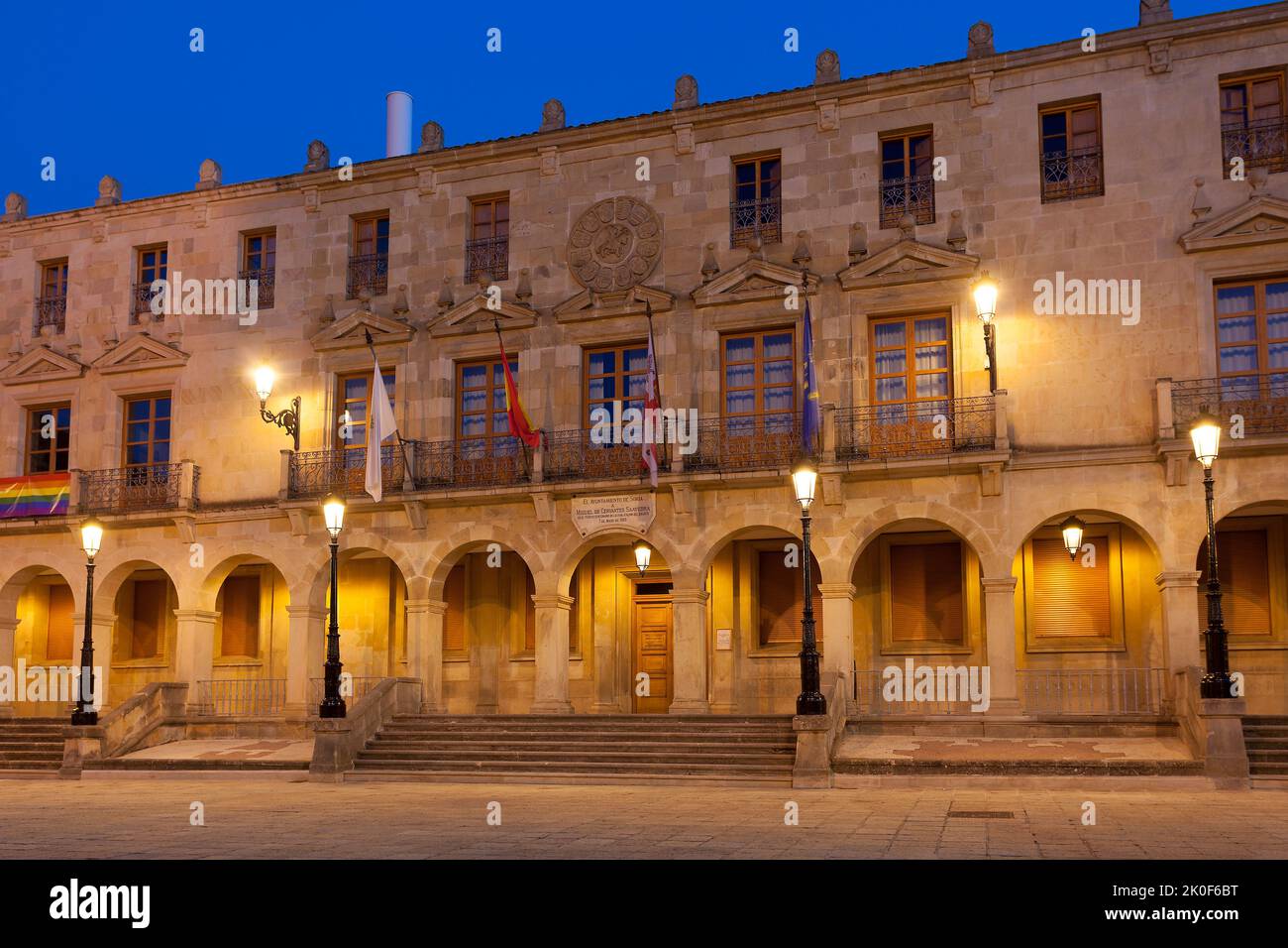 City council of Soria, Castilla y Leon, Spain Stock Photo