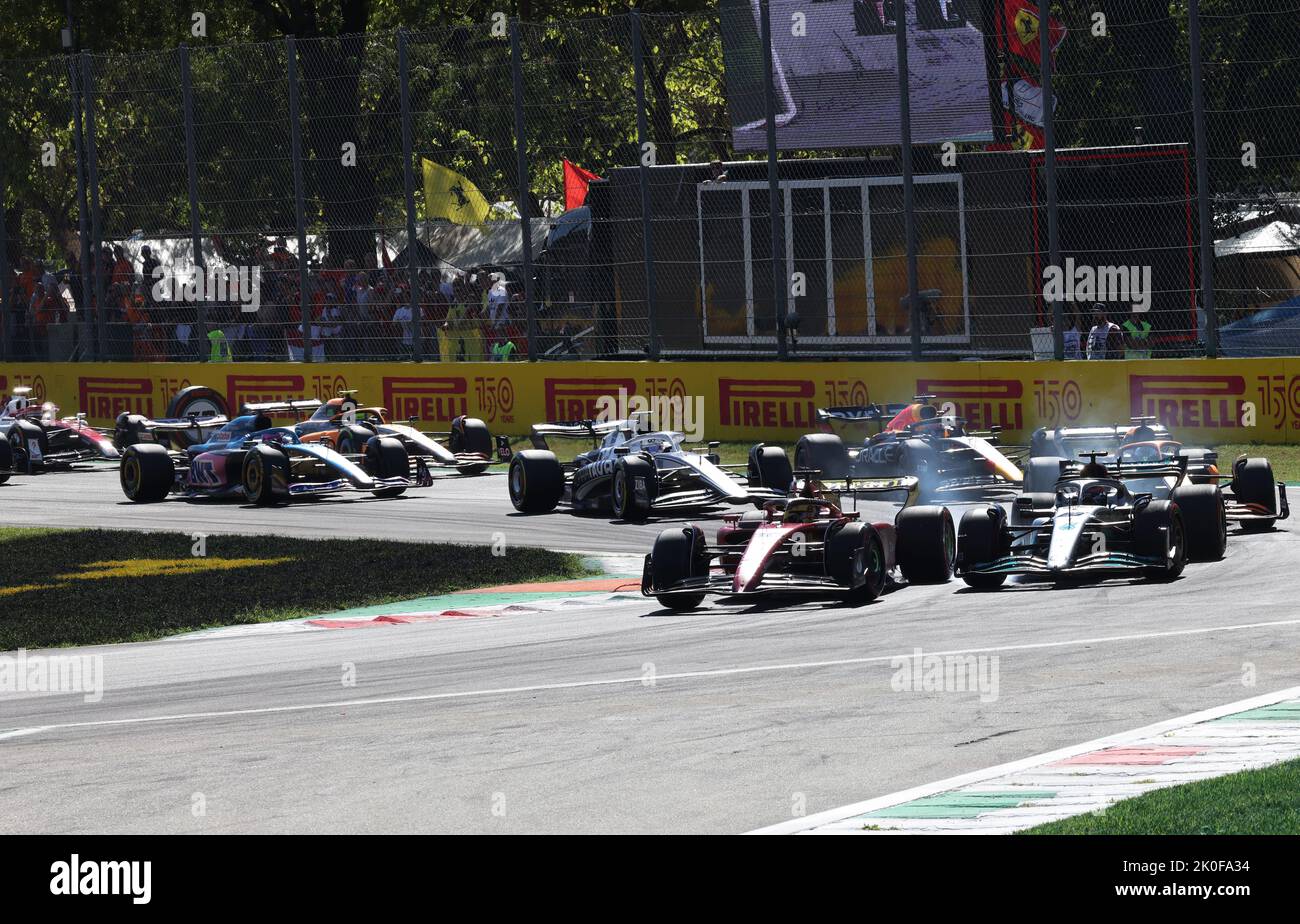 Monza, Italy. 11th Sep, 2022. MONZA, Italy, 11. September 2022; START ...
