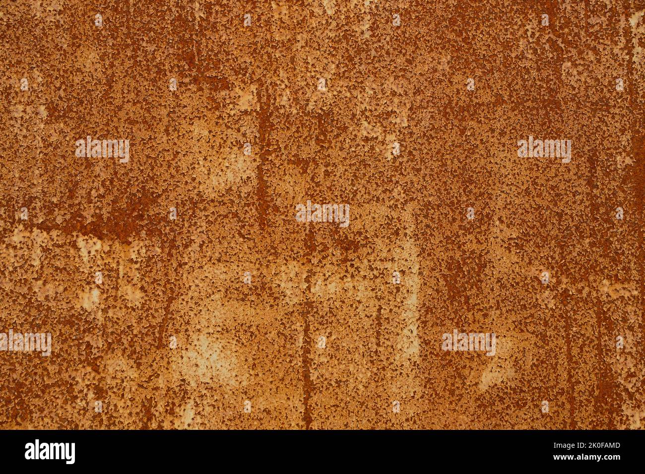 Old rusty metal surface with peeling paint Stock Photo