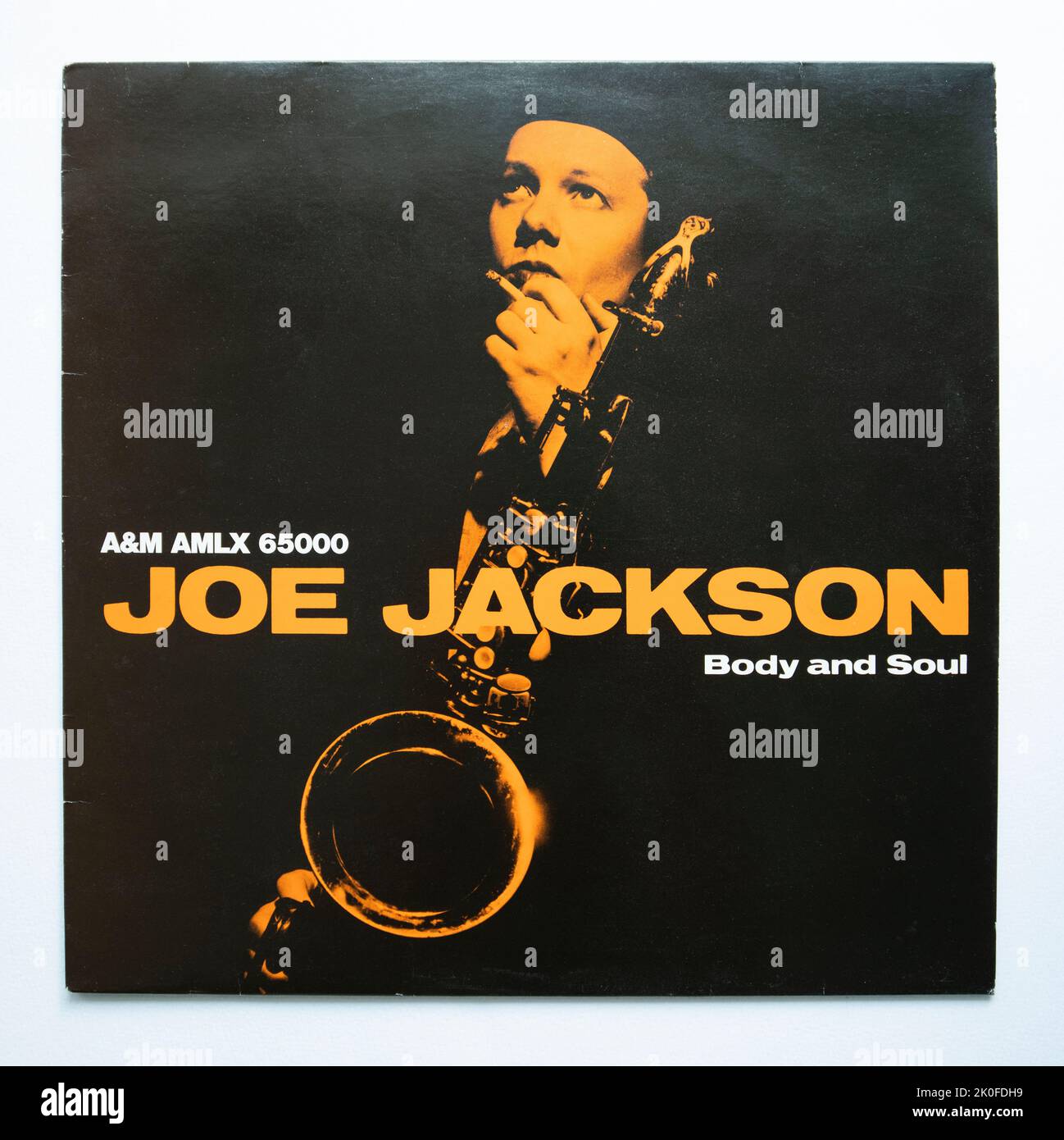 LP cover of Body and Soul, the seventh studio album by Joe Jackson, which was released in 1984 Stock Photo