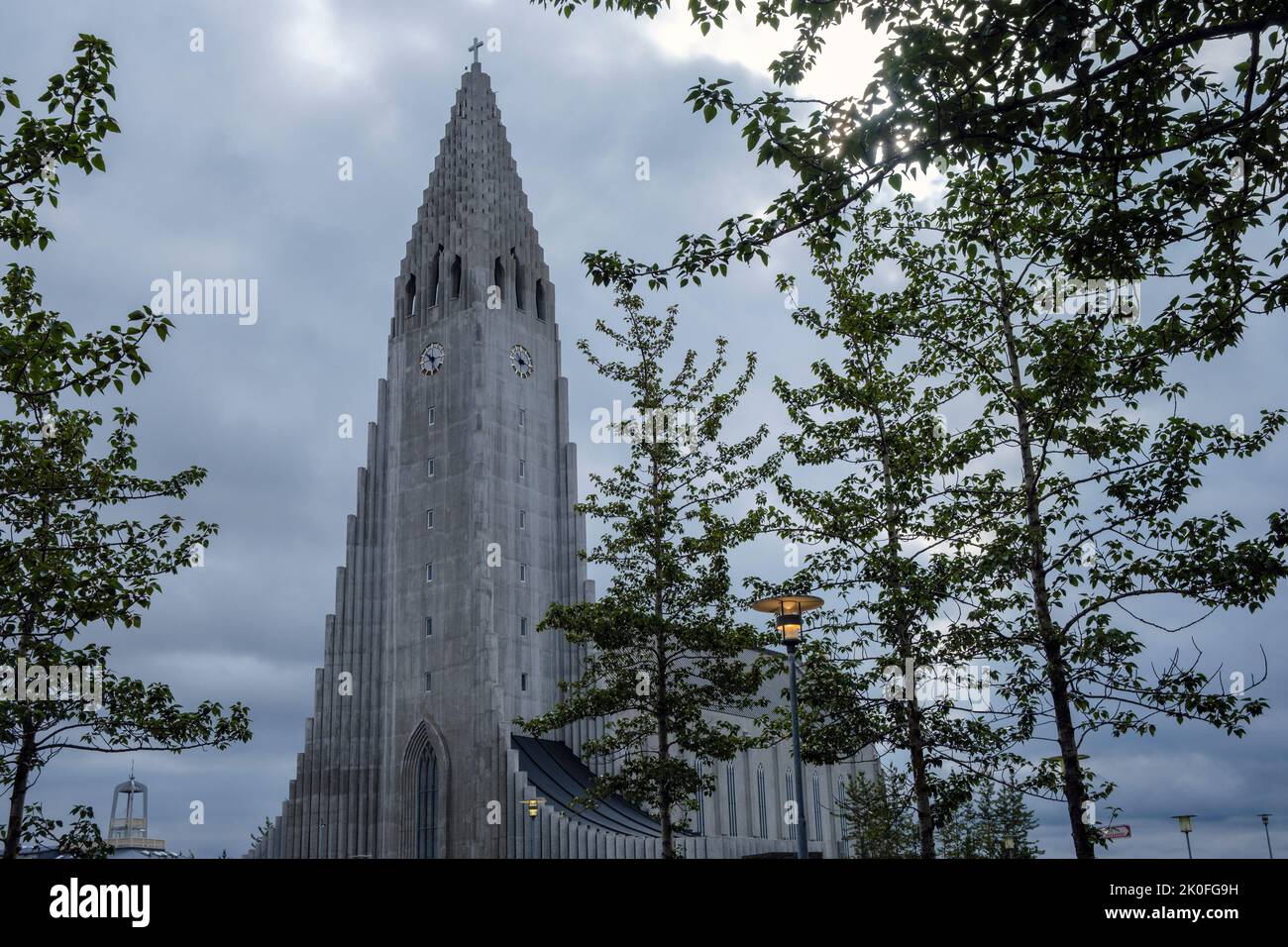 Hallgrimskirkja - the cathedral in Reykjavik, Iceland Stock Photo