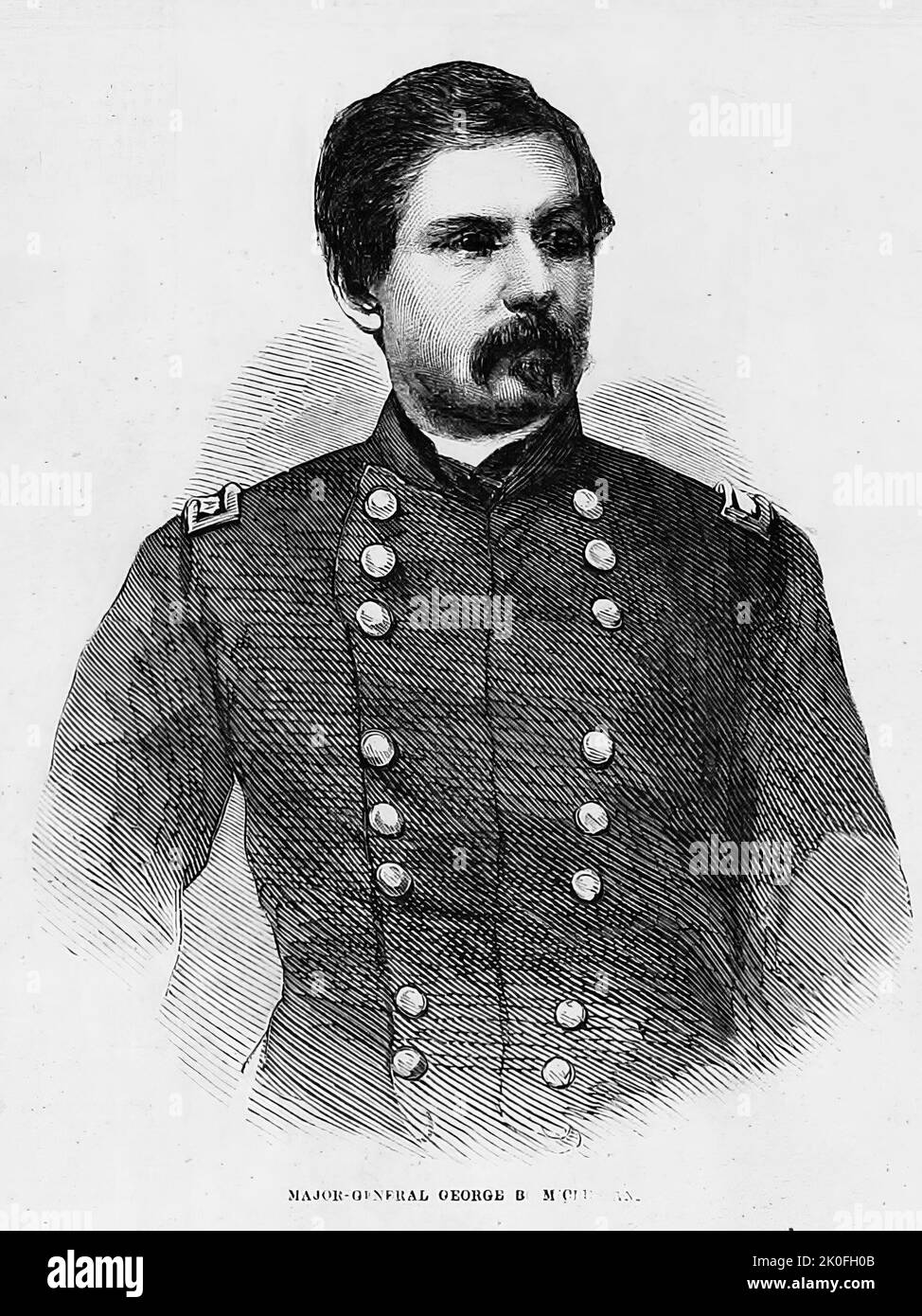 Map war general mcclellan