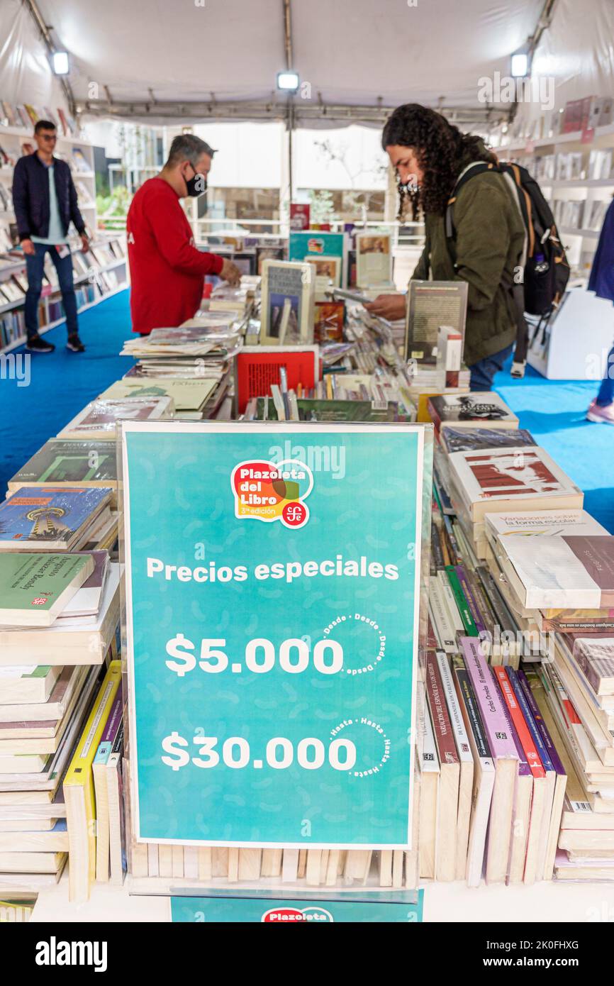 Bogota Colombia,La Candelaria Centro Historico central historic old city center centre Calle 11 Plazoleta del Libro,store stores business businesses s Stock Photo