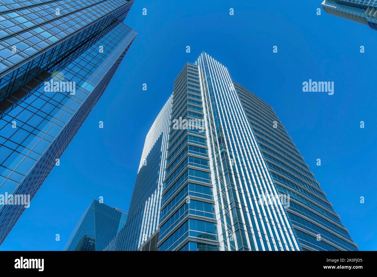 View of Towering residential buildings with modern housing architecture in ...