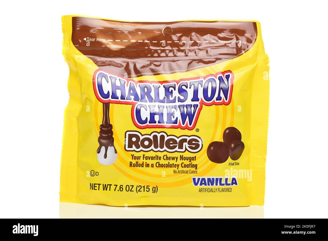 IRVINE, CALIFORNIA - 10 SEPT 2022: A bag of Charleston Chew Rollers. Stock Photo
