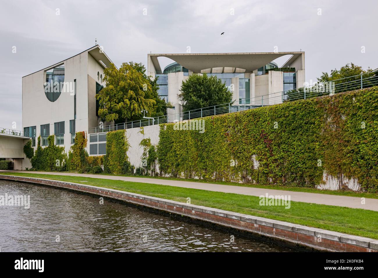 Das Kanzleramt von Olaf Scholz am Bettina-von-Arnim-Ufer, Berlin, Deutschland Stock Photo