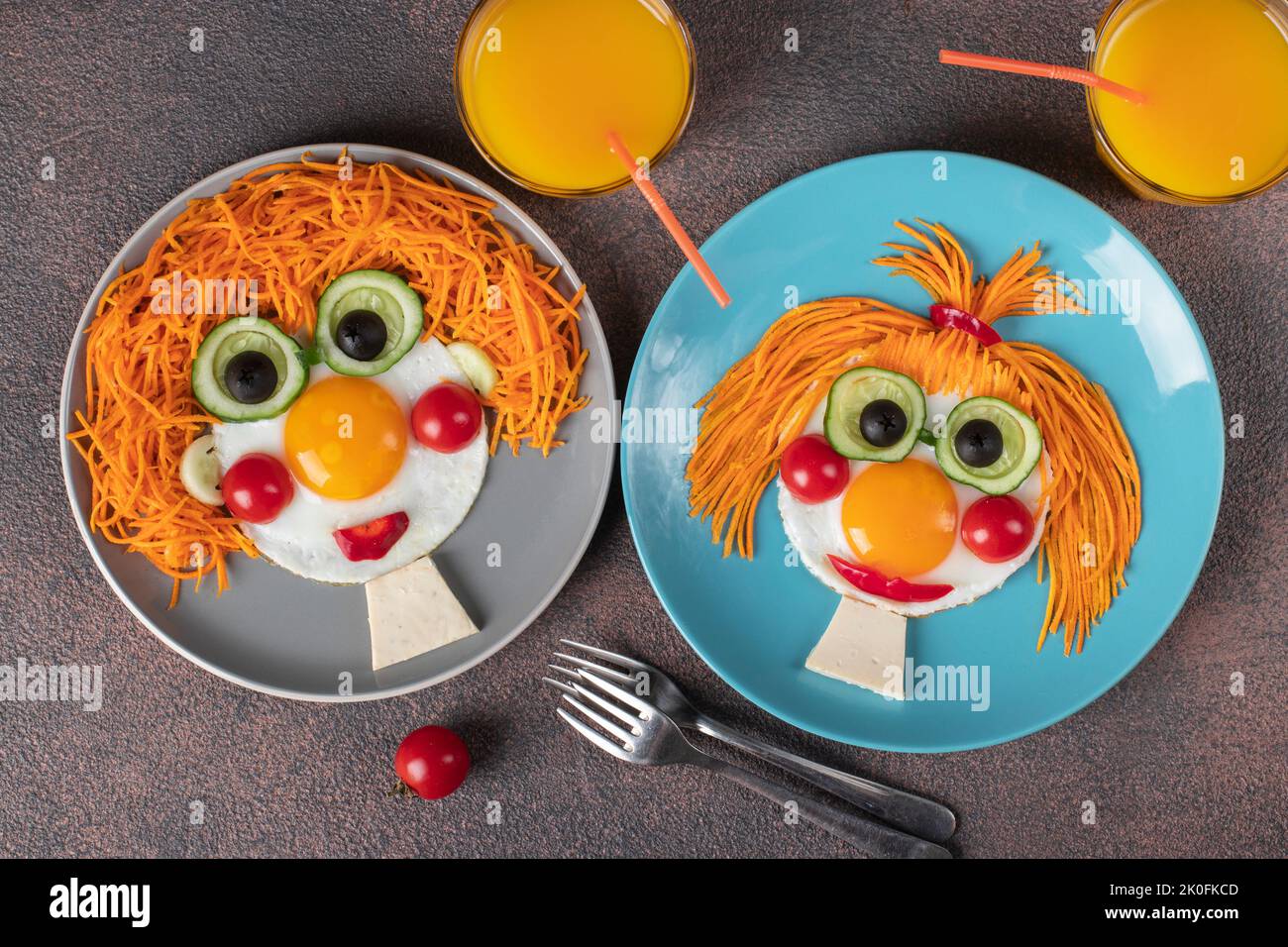 fun-food-for-kids-smiling-faces-boy-and-girl-made-from-fried-eggs