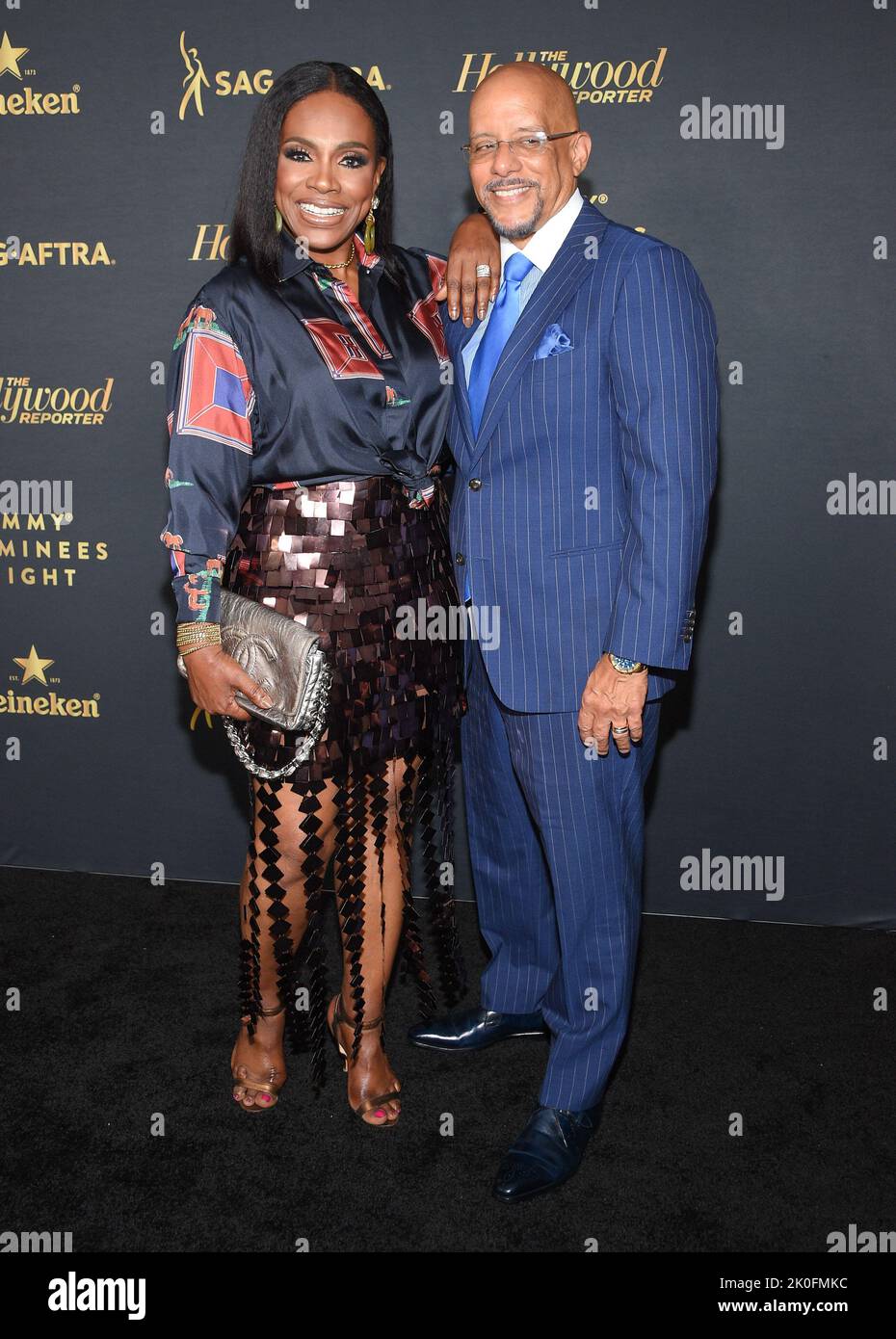 Sheryl Lee Ralph and Senator Vincent Hughes arriving at The Hollywood Reporter and SAG-AFTRA host 'Emmy Nominees Night'  sponsored by Heineken, held at Penthouse in West Hollywood, CA on August 10, 2022. © OConnor / AFF-USA.com Stock Photo