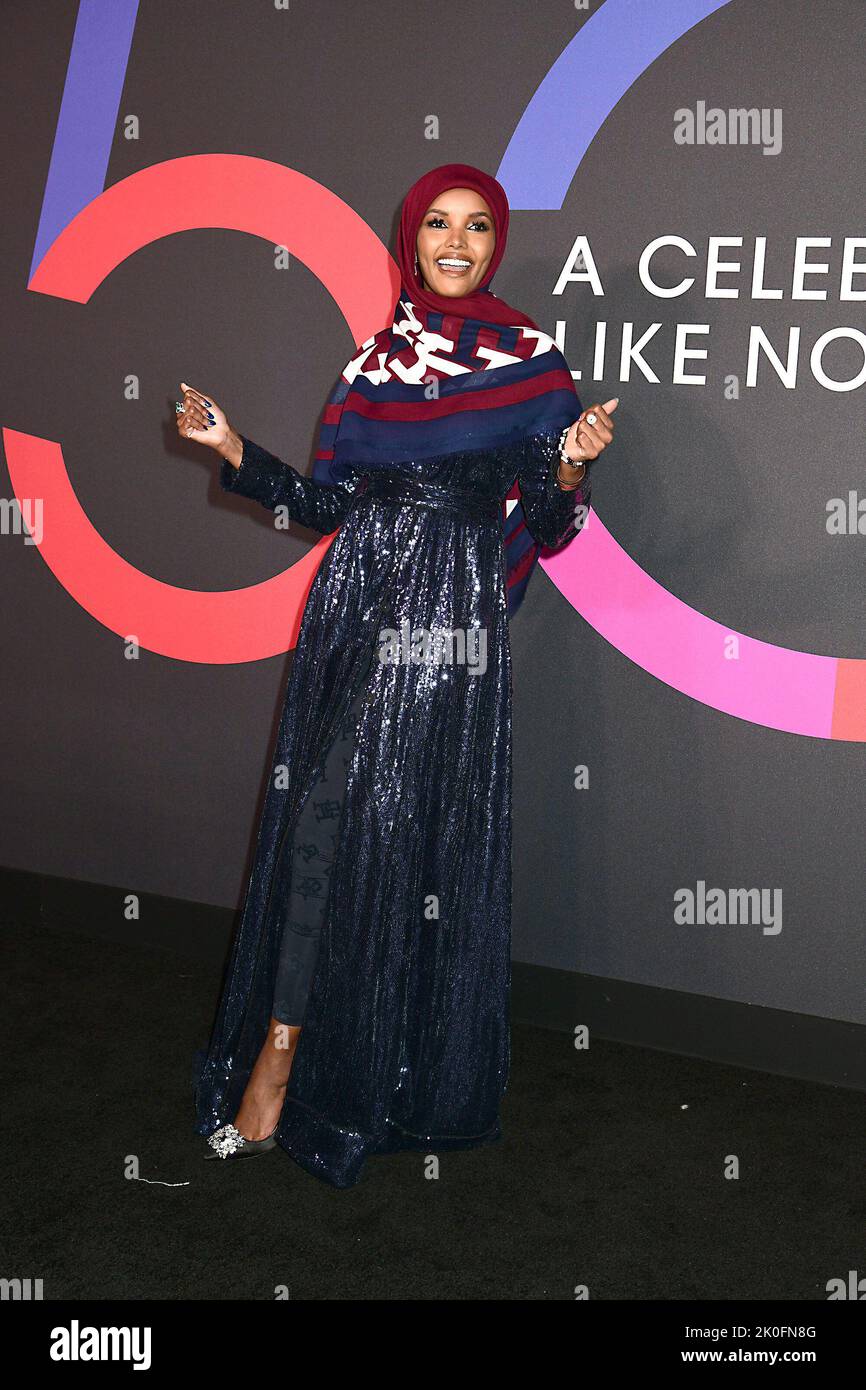 Halima Aden attends Bloomingdale's 150th Anniversary and Harper's ...