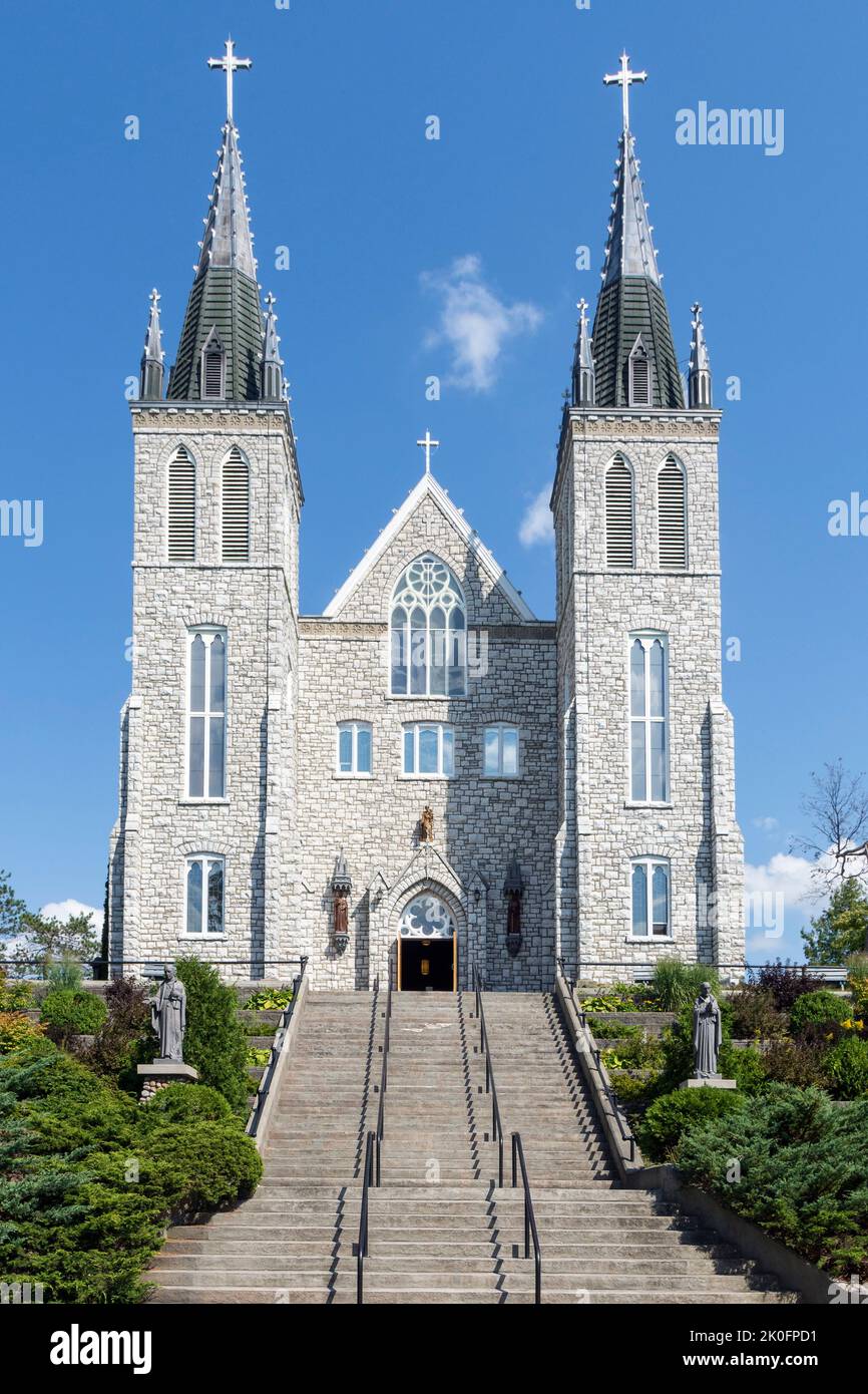 Martyrs' Shrine Catholic church in Midland, Ontario, Canada Stock Photo
