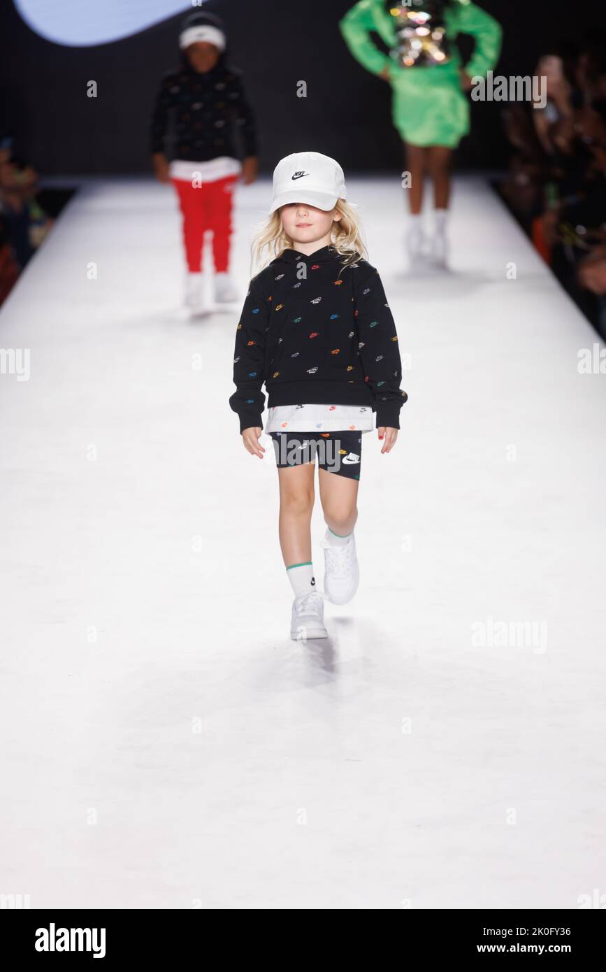 8 September 2022 - New York City - Child model walks runway wearing Nike for Rookie USA - The City of Dreams fashion show, during New York Fashion Week Spring Summer 2023. (Credit Image: © Shawn Punch/AdMedia via ZUMA Press Wire) Stock Photo