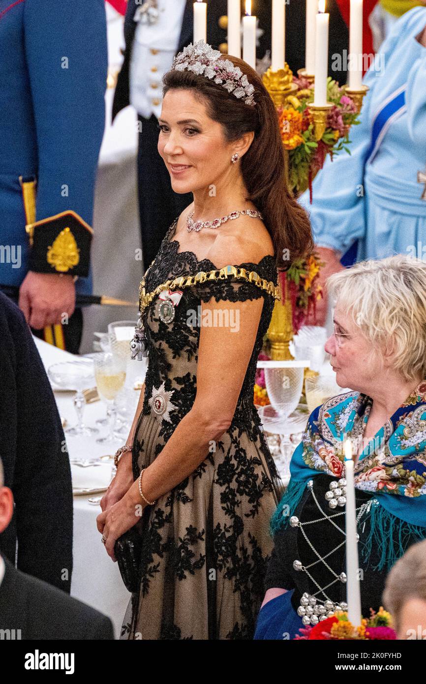 Crown Princess Mary of Denmark attending a Gala dinner at