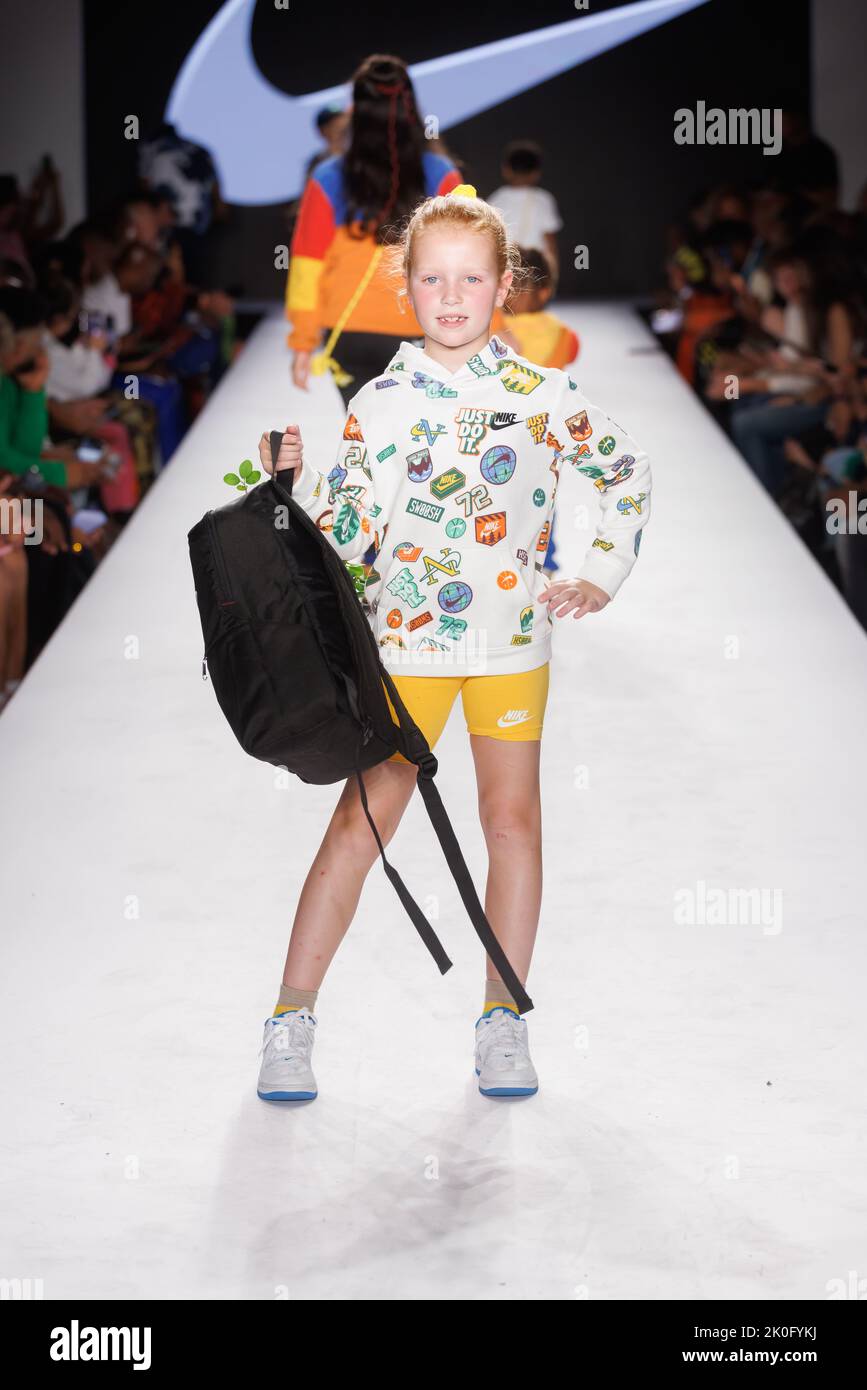 8 September 2022 - New York City - Child model walks runway wearing Nike  for Rookie USA - The City of Dreams fashion show, during New York Fashion  Week Spring Summer 2023. (
