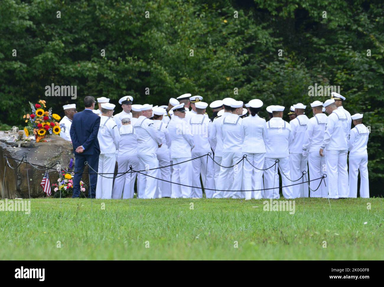 Shanksville, United States. 10th Sep, 2022. Crew members of the U.S.S