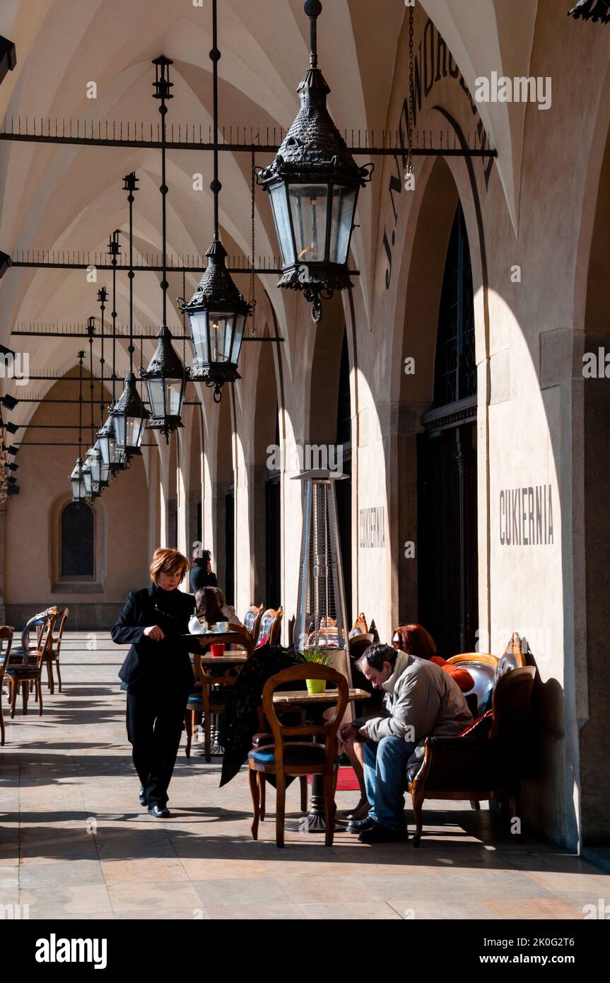 Cafe or Cukiernia at Cloth Hall in Old Town, Krakow Stock Photo Alamy