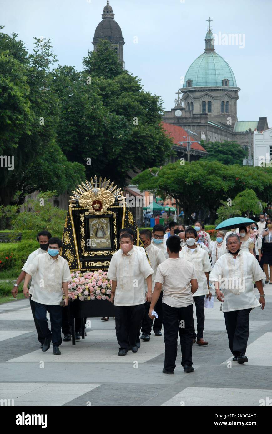 Religious procession, Fort Santiago, Manila, Luzon, Philippines Stock