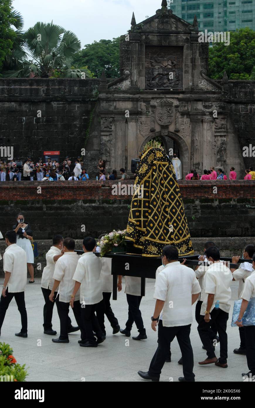 Religious procession, Fort Santiago, Manila, Luzon, Philippines Stock